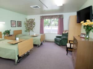 Semi-private room at Bishop Care